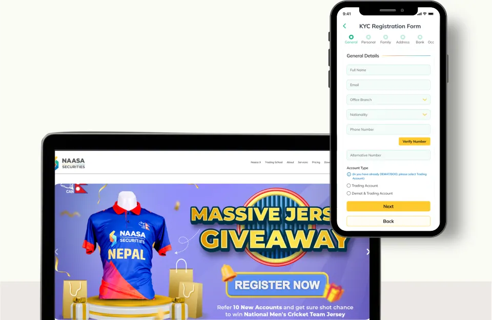 Naasa X trading management system